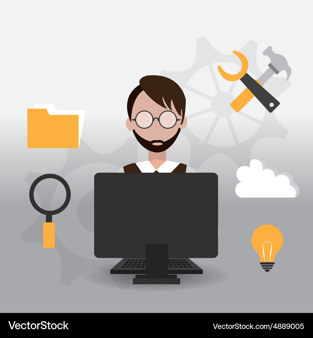 Software design Vector Image