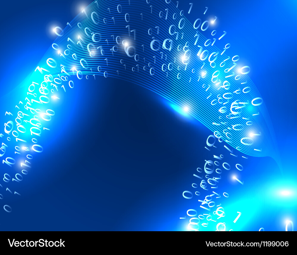 Abstract Data Flow Connection vector image