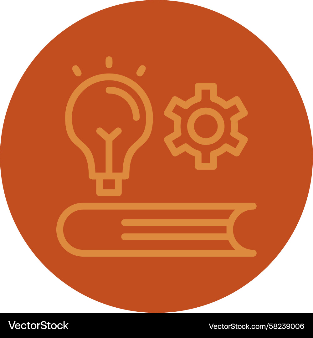 Edu Wiz Line Icon - Learning Path Vector Image