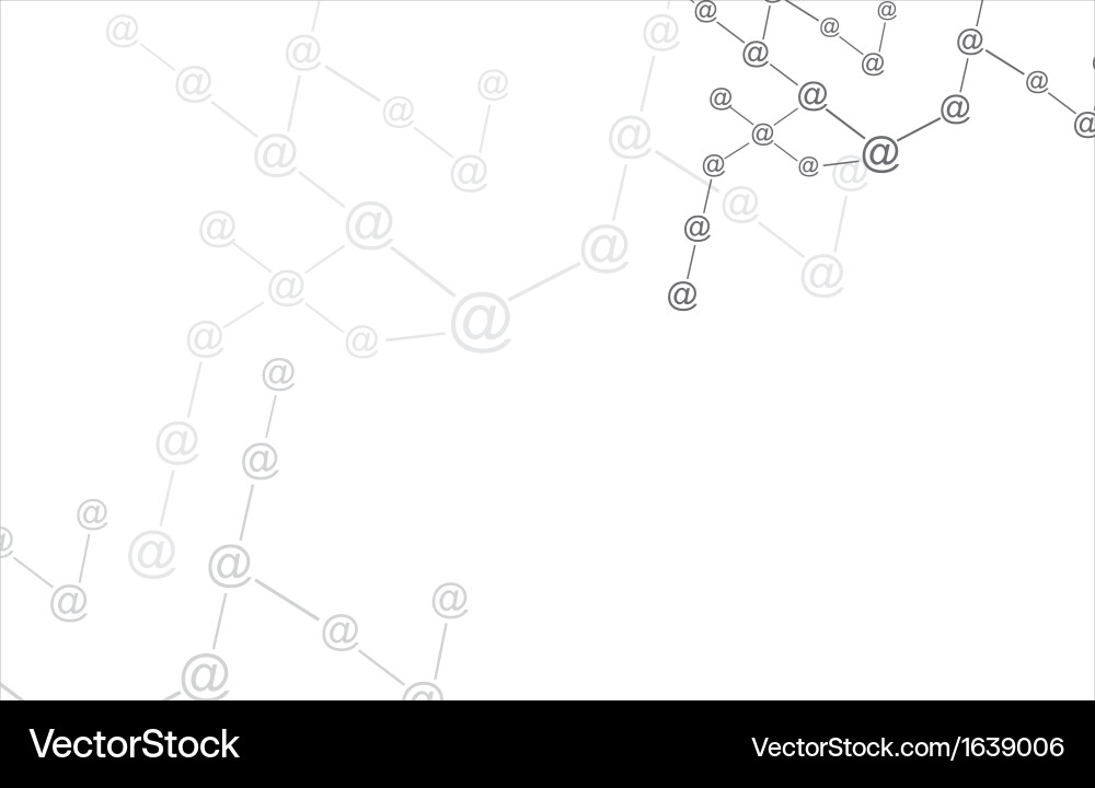 Mail connection Vector Image