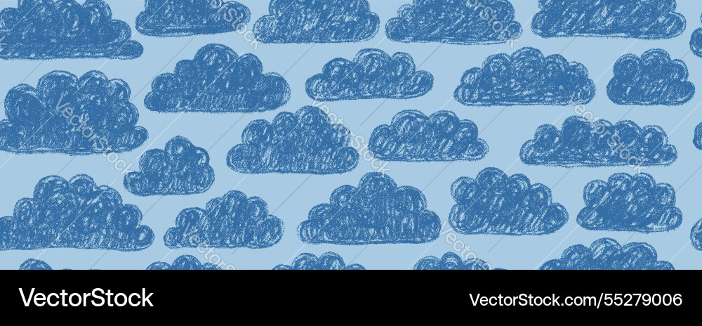 Seamless pattern with abstract cartoon clouds Seamless pattern with abstract cartoon clouds Vector Image