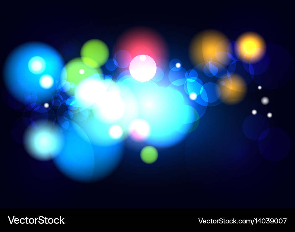 Abstract blurred color with bokeh background Vector Image