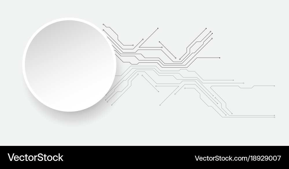 Abstract technology circuit board communication Vector Image