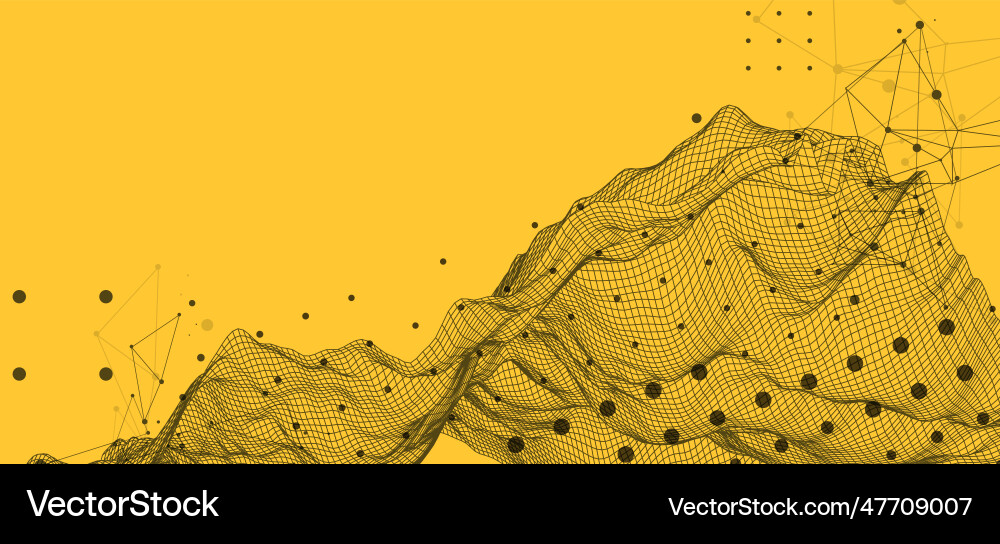 Abstract wave is made in a frame style template Abstract wave is made in a frame style template vector image