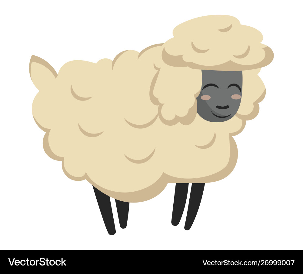 Cartoon sheep Cartoon sheep vector image