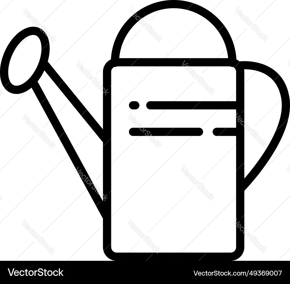 Watering can line icon for web mobile Watering can line icon for web mobile vector image