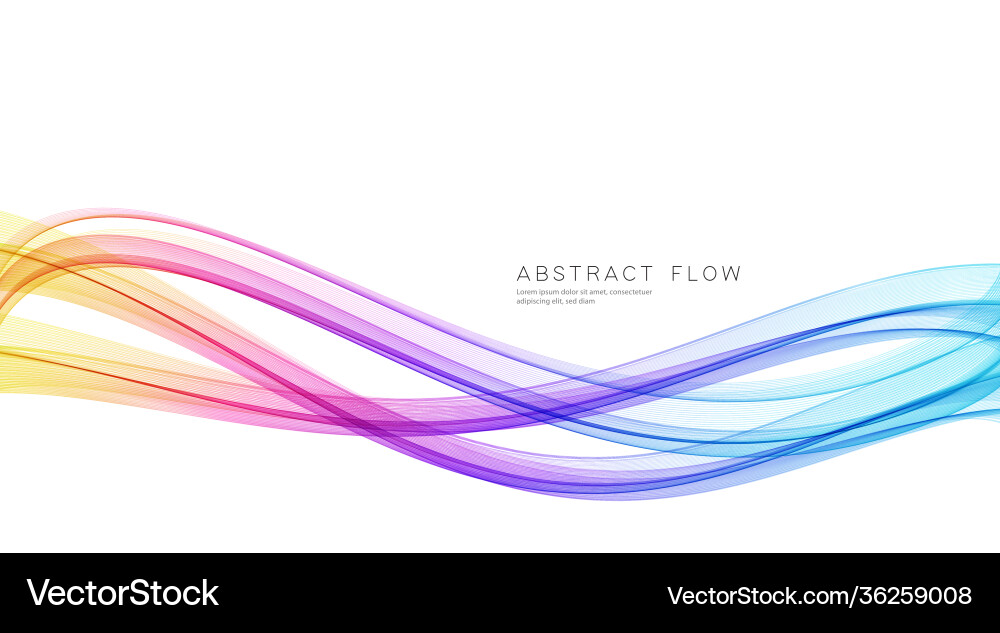 Abstract shiny color spectrum wave design element Abstract shiny color spectrum wave design element vector image