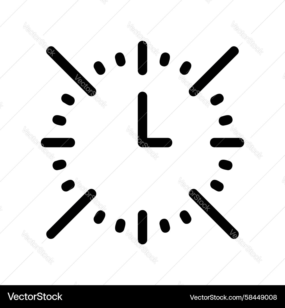 Dynamic Burst Clock Icon Vector Image