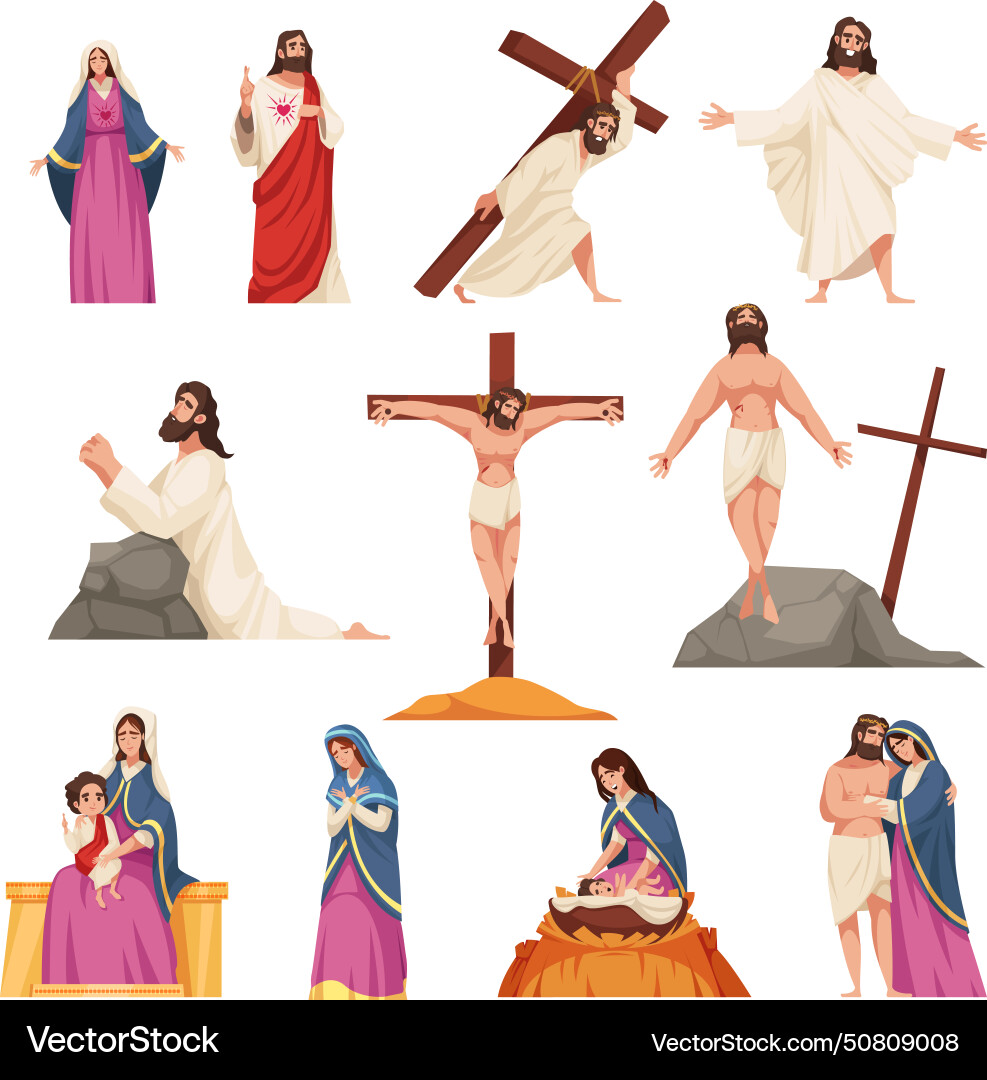 Holy bible set Royalty Free Vector Image - VectorStock
