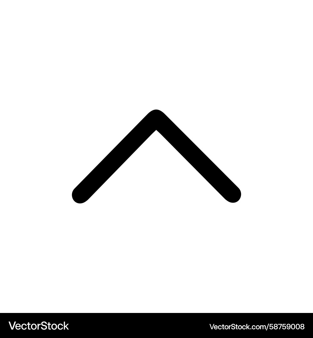 Minimalist Upward Arrow Vector Image
