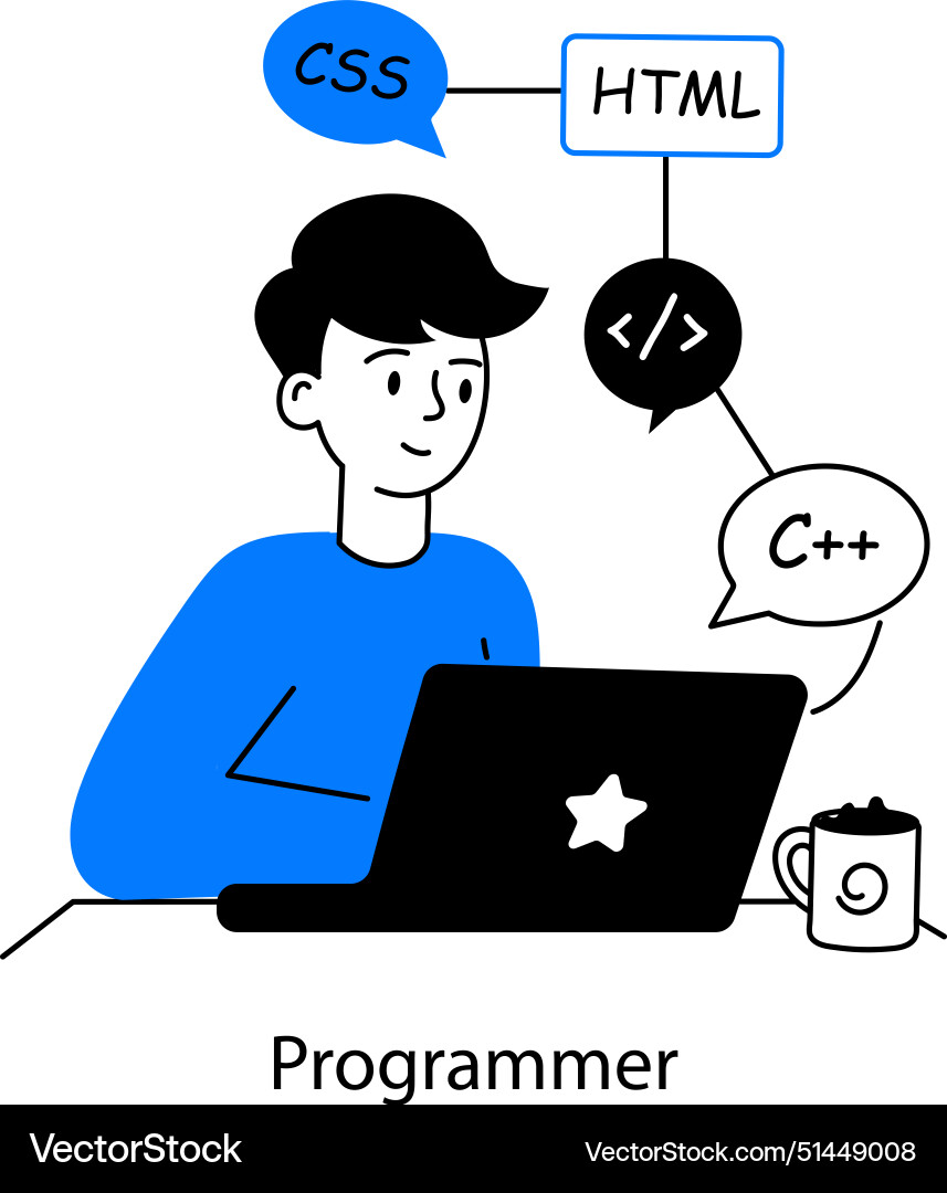 Programmer vector image