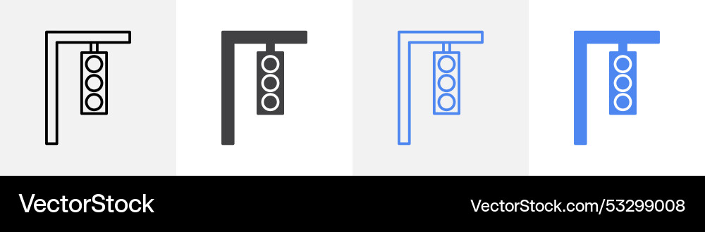 Traffic light icon set use for web ui or app Traffic light icon set use for web ui or app Vector Image
