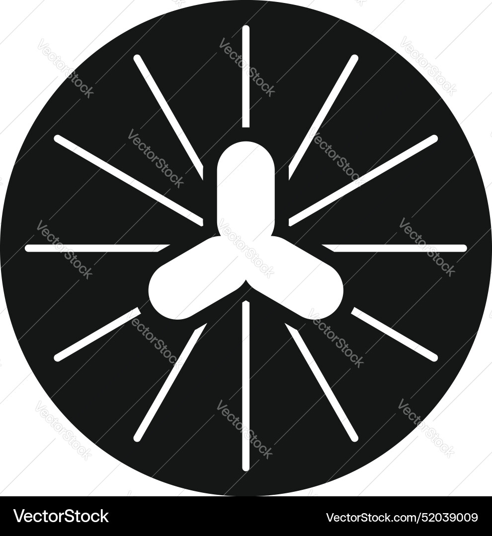 Drone propeller rotating with blades generating Vector Image
