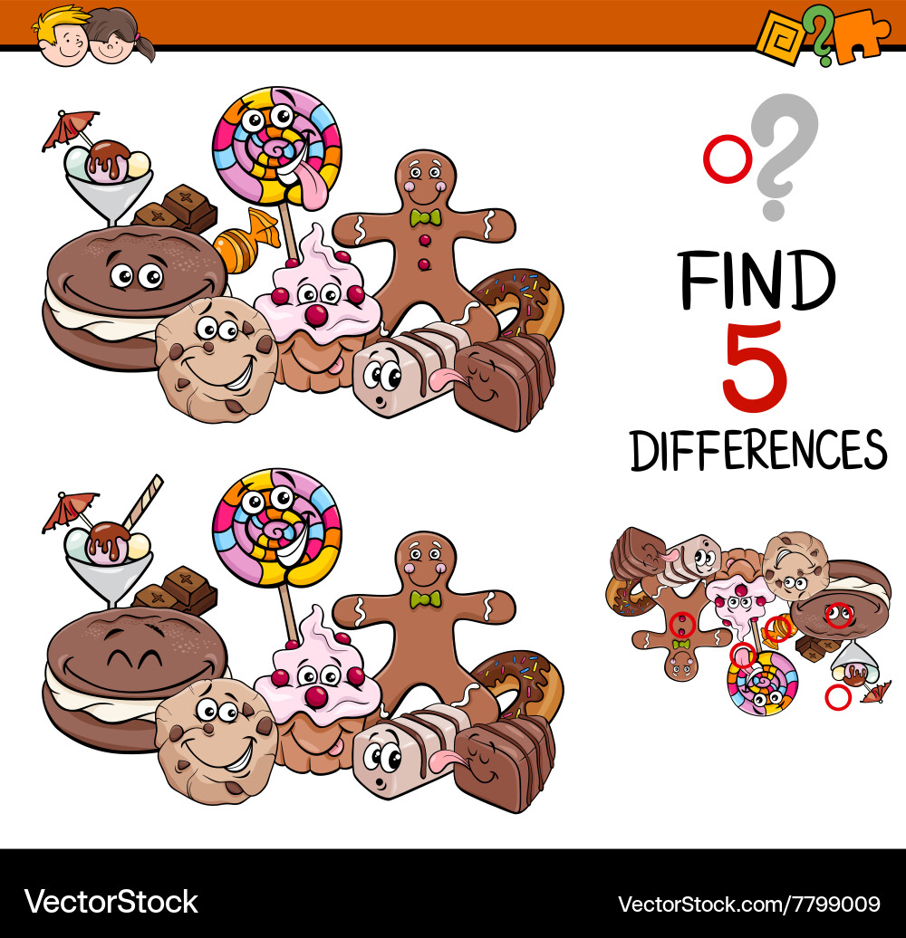 Find the differences task Vector Image