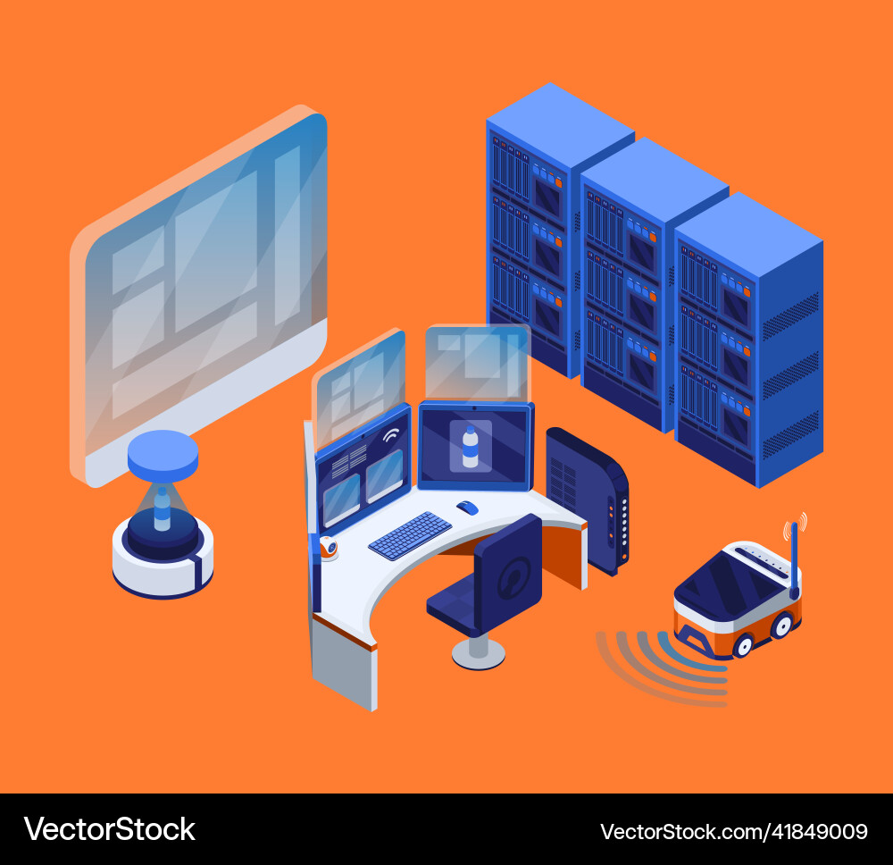 Smart industry concept Royalty Free Vector Image