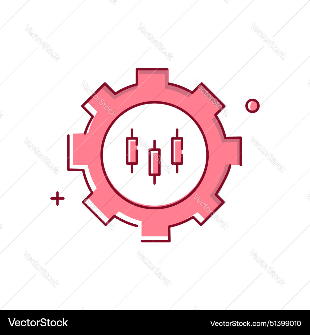 Automated trading system ai driven vector image