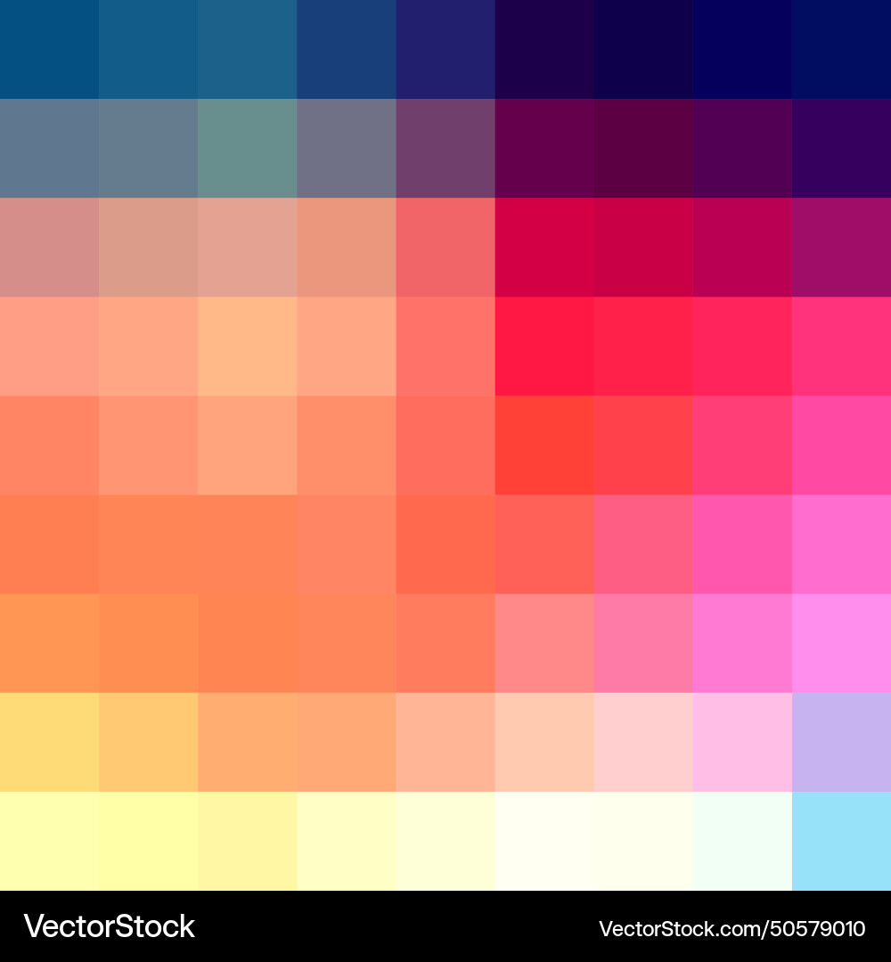 Blurred gradient background pixel colorful vector image