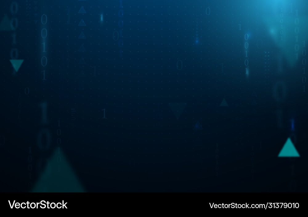 Digital Code Matrix - Futuristic Tech vector image