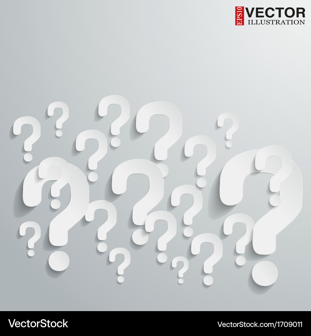 Abstract Question Mark Background vector image