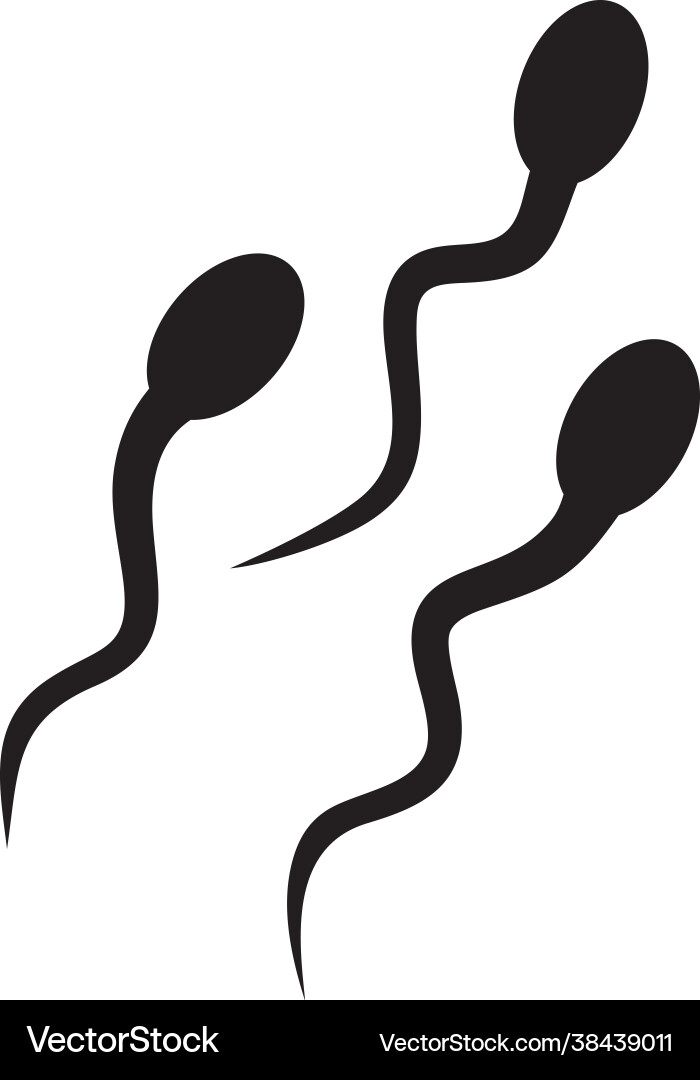 Spermienzellen - Biologische Kunstwerke Vektorbild