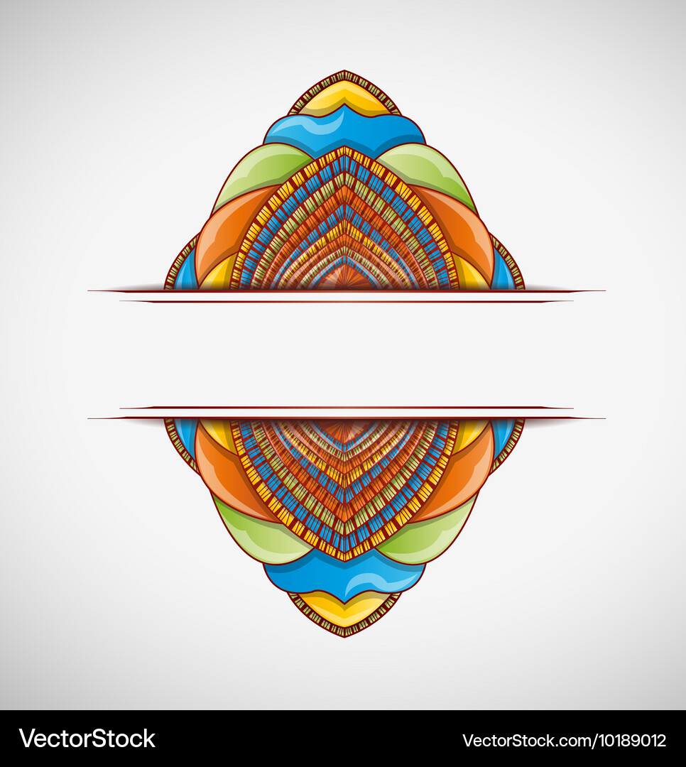 Abstract background with frame Vector Image