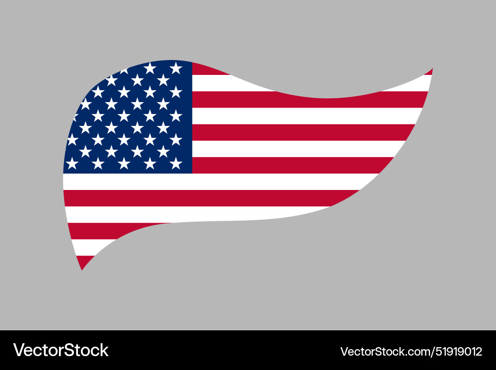 American flag Royalty Free Vector Image - VectorStock