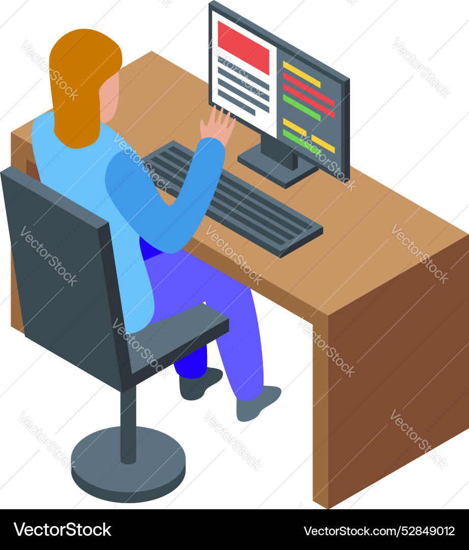 Programmierer arbeiten an ihrem Computer Entwicklung neuer vektorbild