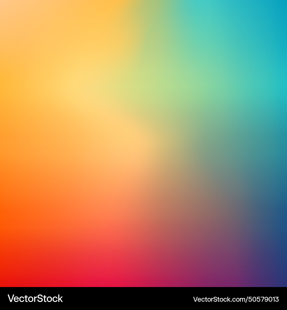 Blurred gradient background colorful vector image