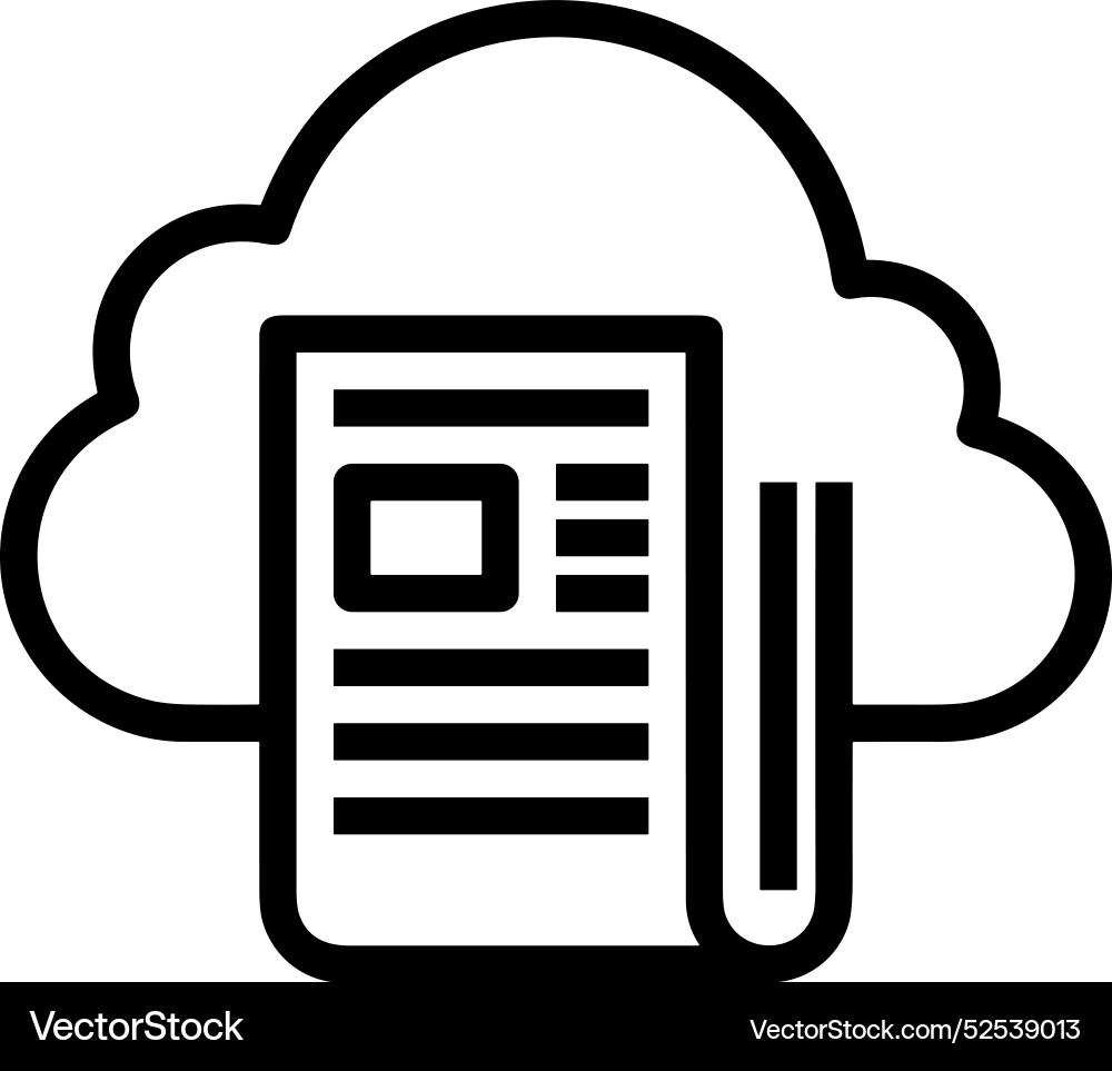 Cloud storage icon symbol image of the hosting Cloud storage icon symbol image of the hosting vector image