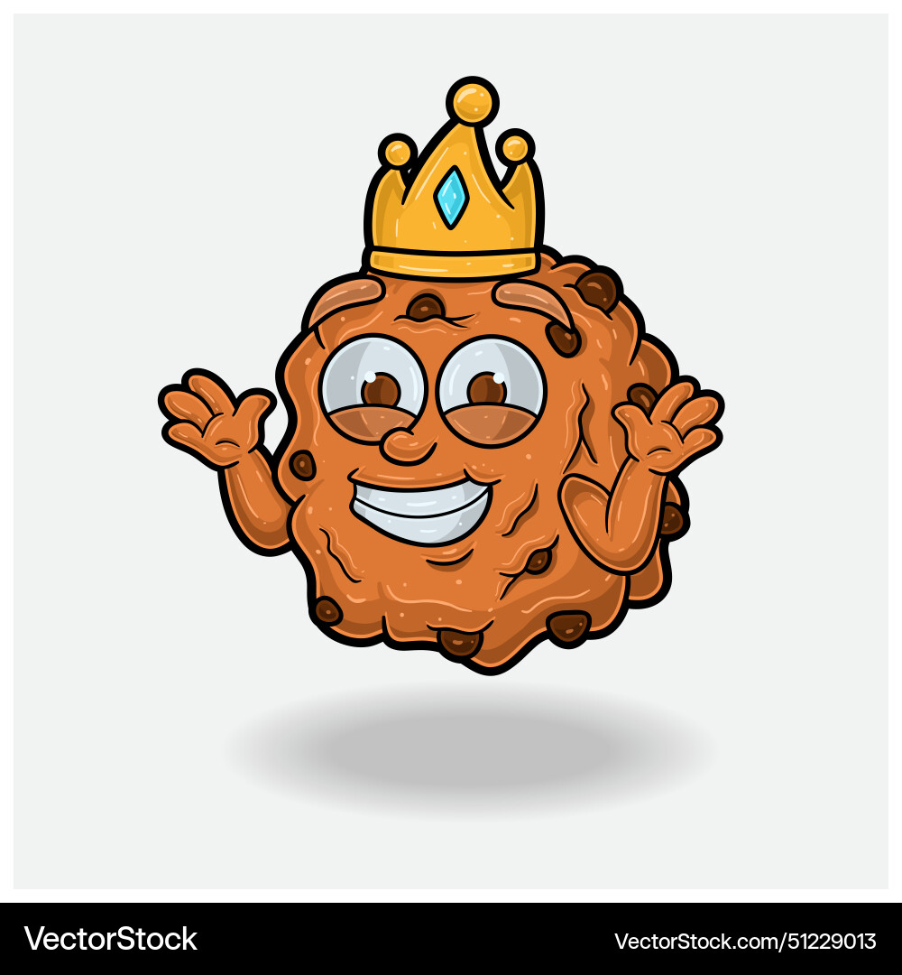Cookies with dont know smile expression Cookies with dont know smile expression Vector Image