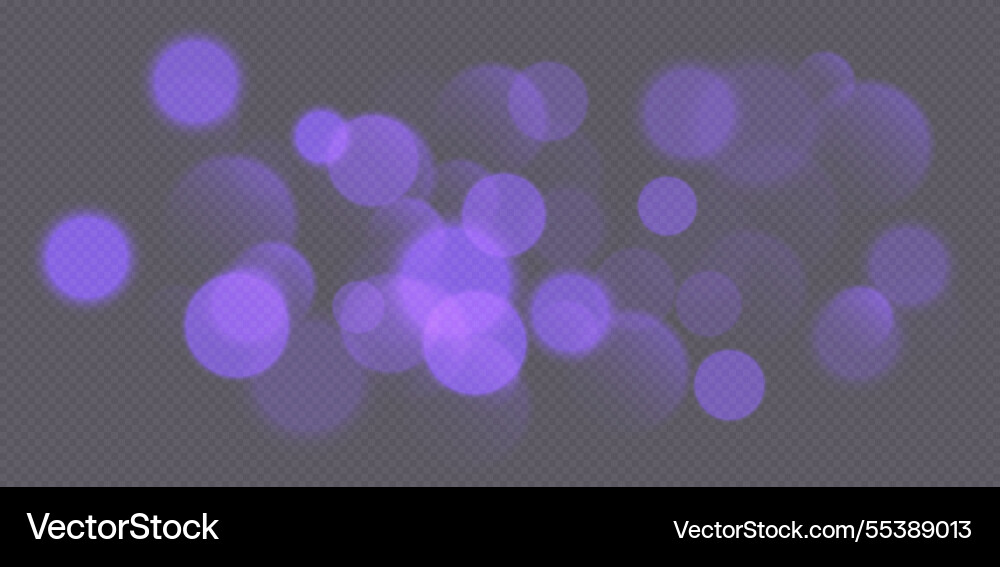 Purple bokeh blurred background with sparkling Vector Image