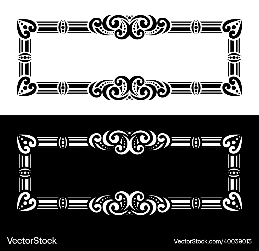 Rectangular decorative frames Rectangular decorative frames vector image