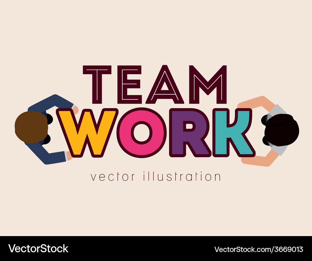 Teamwork design Vector Image
