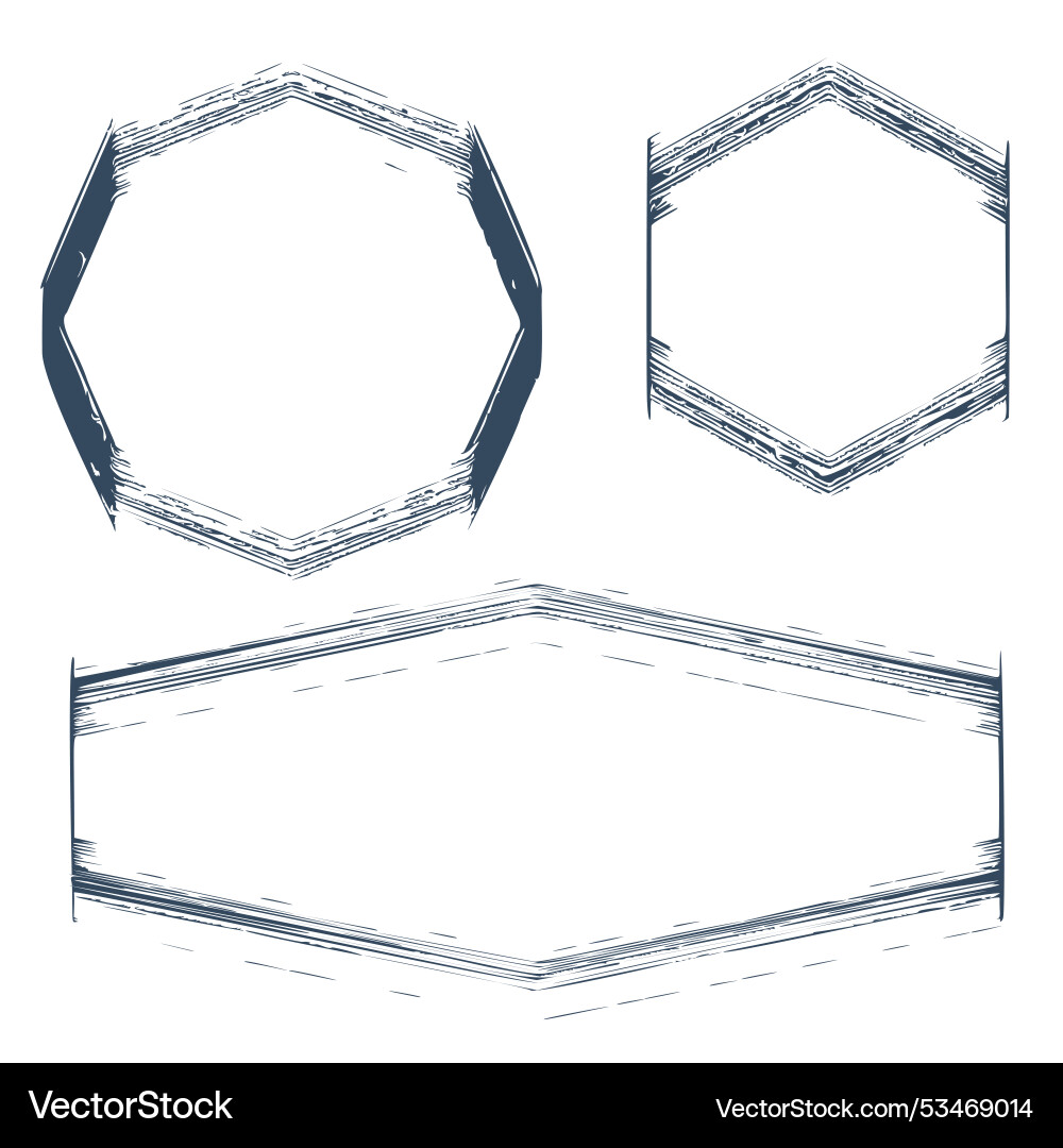 A set of simple design frames A set of simple design frames vector image