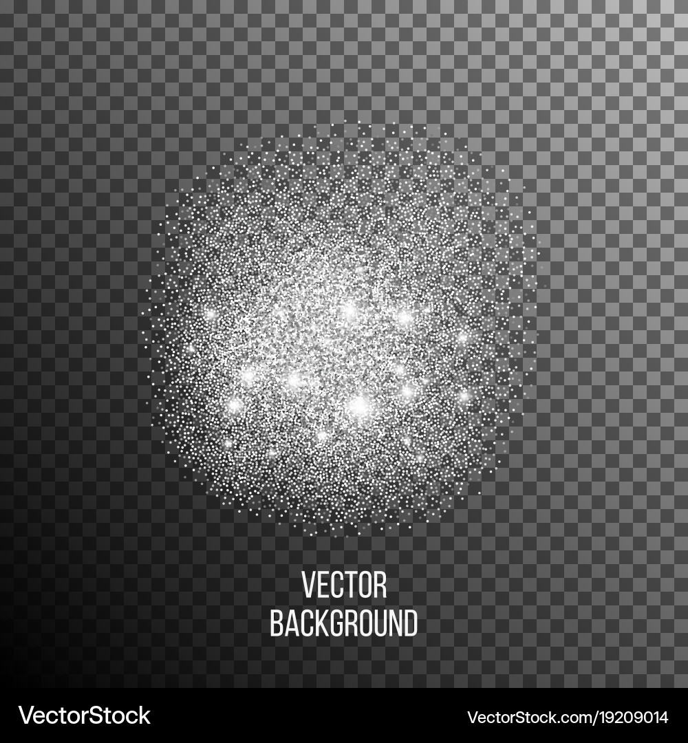 Abstract background of random falling silver dots Vector Image