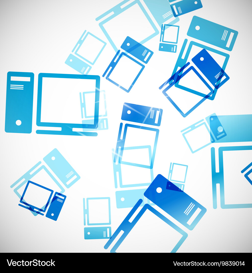 Abstract Computer Technology Background Vector Image