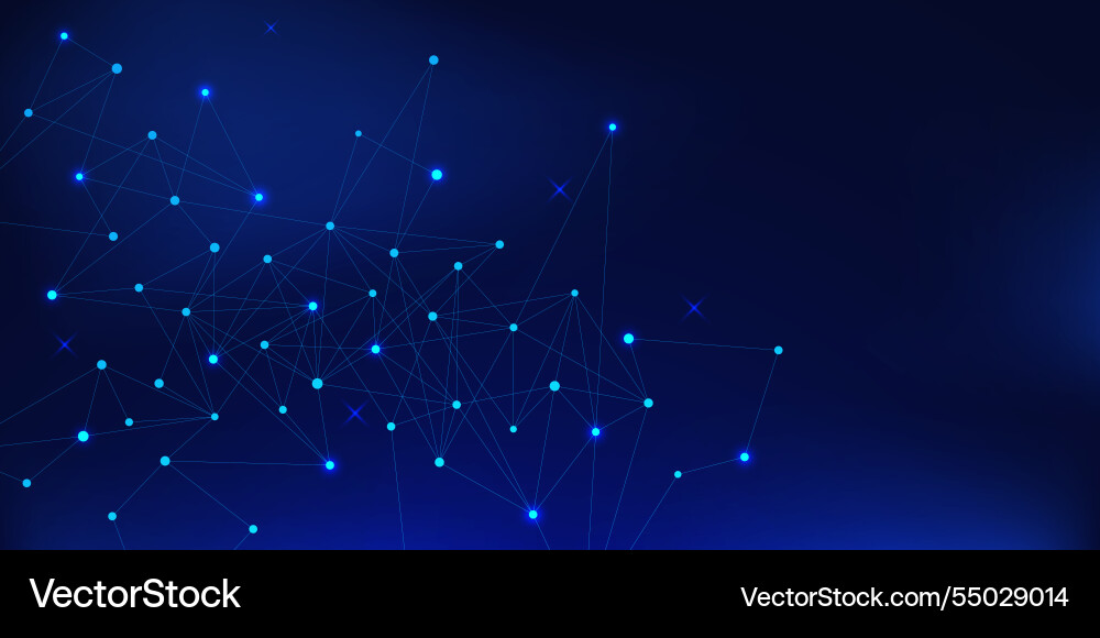 Abstract futuristic connected polygon plexus Abstract futuristic connected polygon plexus Vector Image