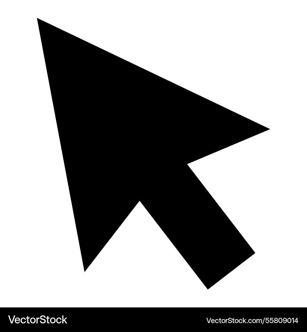 Computer mouse click pointer cursor arrow Computer mouse click pointer cursor arrow vector image