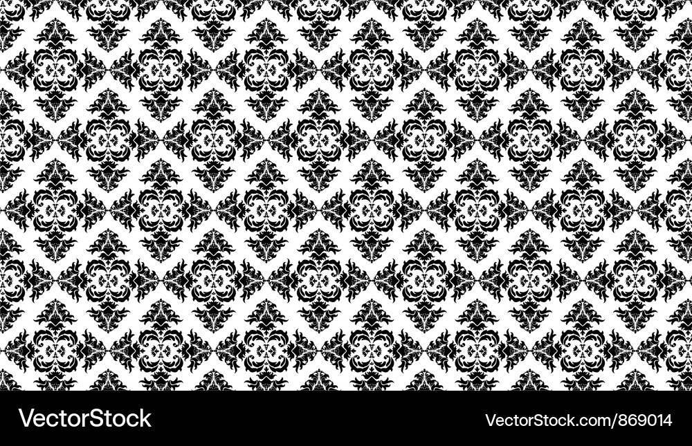 Damask web banner Vector Image