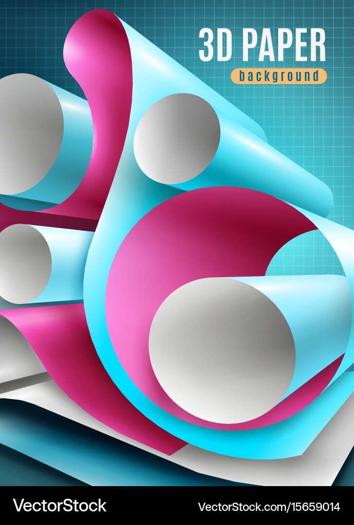 Paper roll background Royalty Free Vector Image