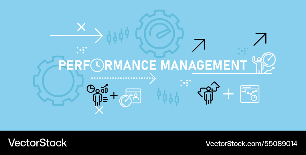 Performance management concept showcasing data Performance management concept showcasing data vector image