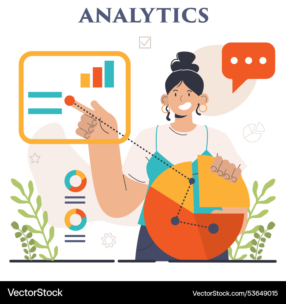Unternehmensanalyse Datenprüfung und Strategie Unternehmensanalyse Datenprüfung und Strategie vektorbild