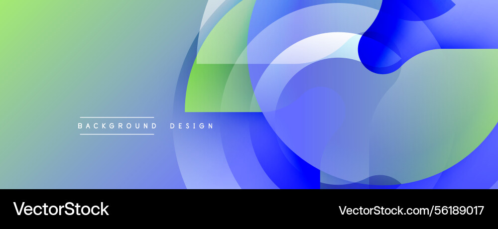 Abstract design overlapping circles squares Vector Image