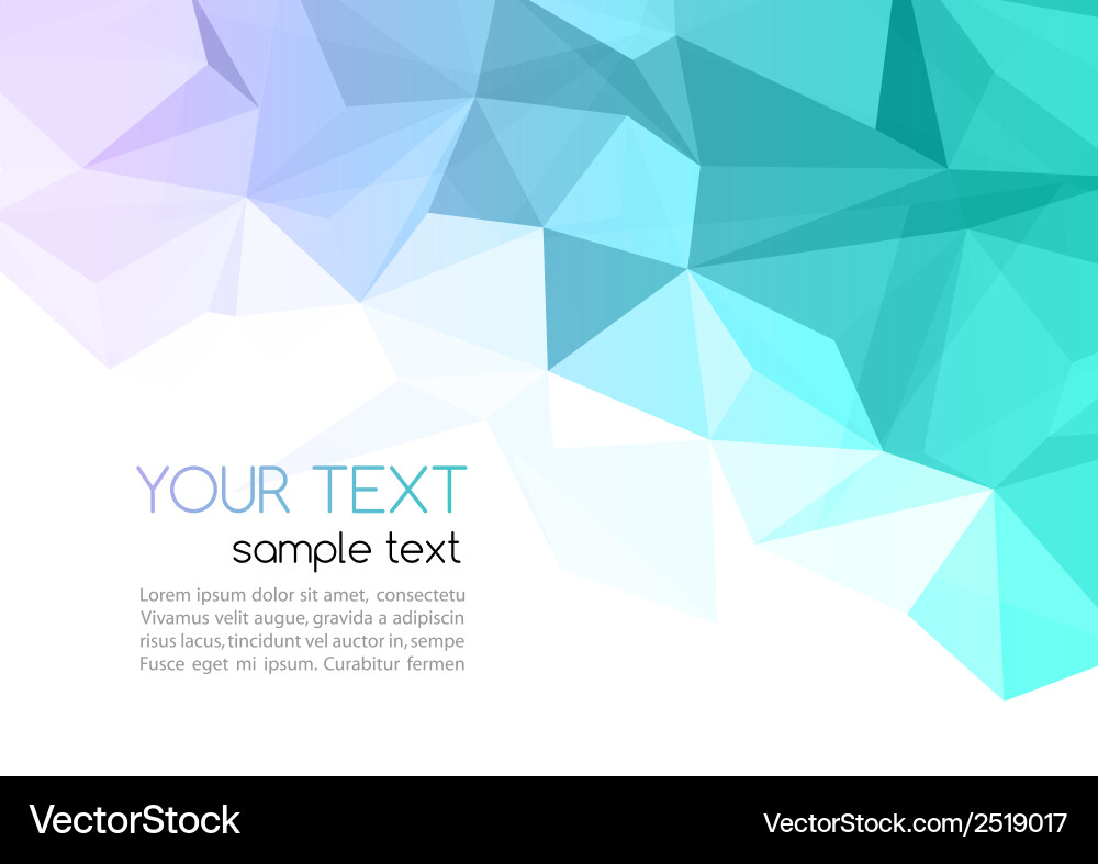 Abstract geometric background with triangle vector image