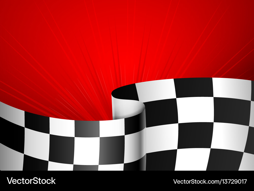 Red Racing Flag Background Royalty Free Vector Image
