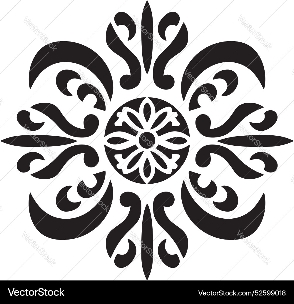 Cultural canvas design infused with dayak pattern Cultural canvas design infused with dayak pattern vector image