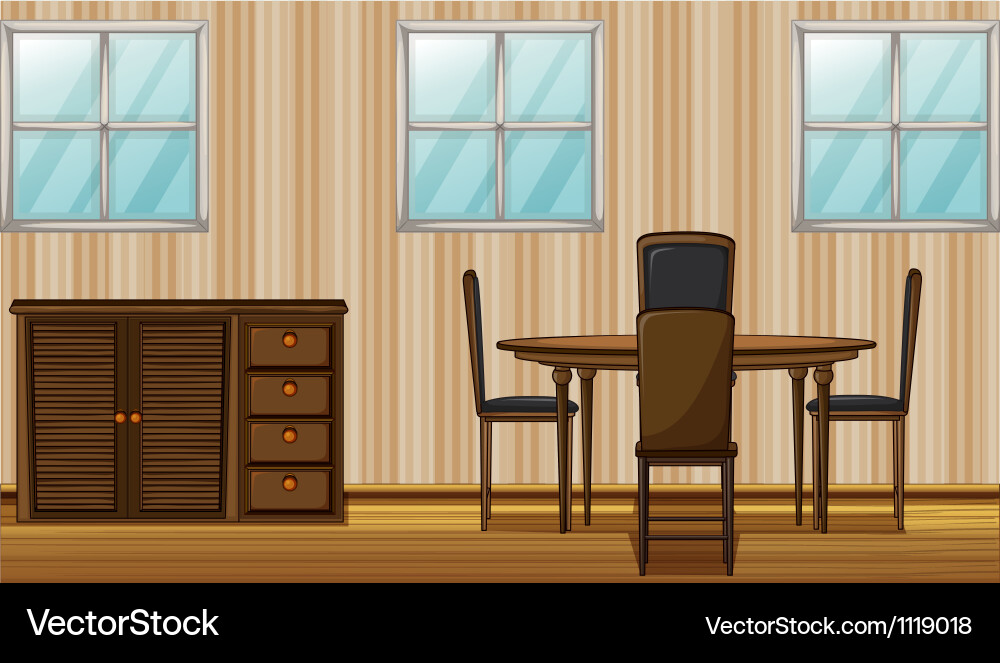 Dining room Royalty Free Vector Image - VectorStock