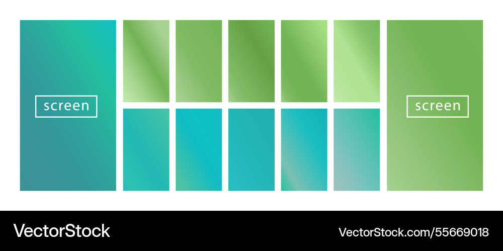 Mobile screen lock display collection of colorful Mobile screen lock display collection of colorful vector image