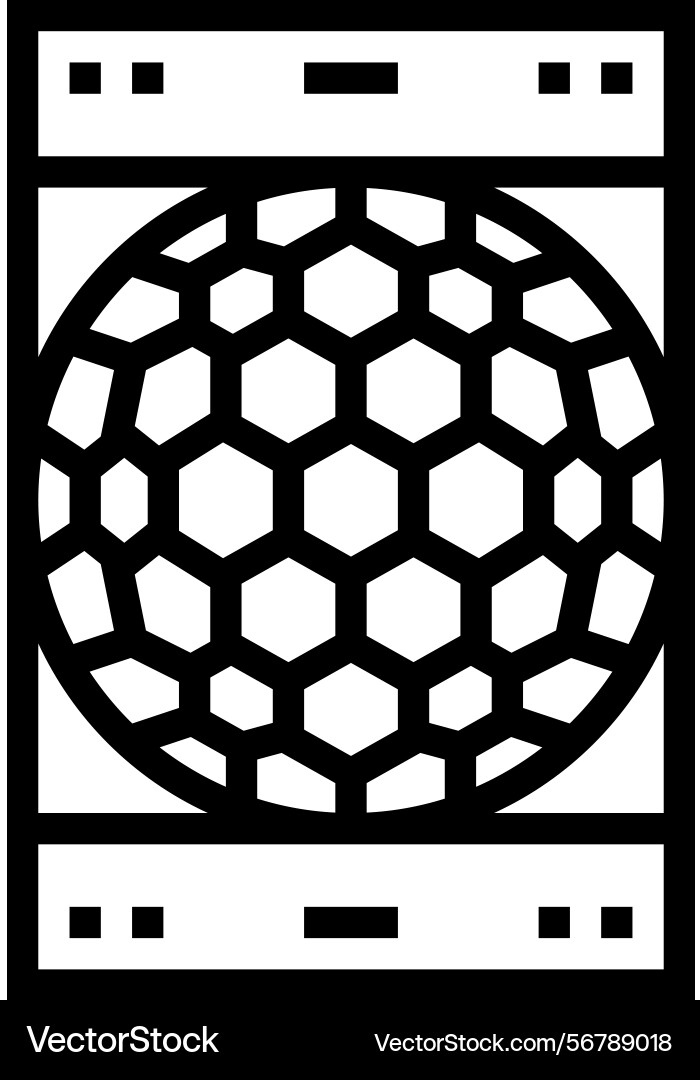 Motion detection sensor module line icon vector image