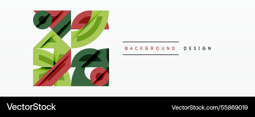 Abstract geometric background with shapes Vector Image